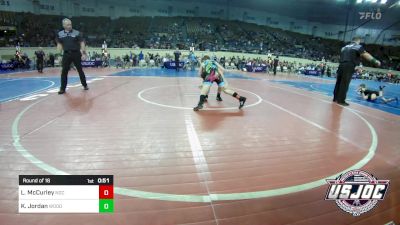 83 lbs Round Of 16 - Lucas McCurley, Norman Grappling Club vs Kale Jordan, Woodward Youth Wrestling