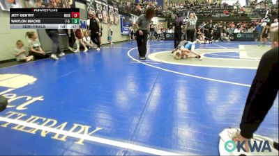 55 lbs Semifinal - Jett Gentry, Husky WC vs Waylon Macke, F-5 Grappling