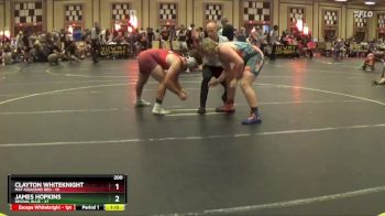 200 lbs Round 1 (6 Team) - Clayton Whiteknight, Mat Assassins Red vs James Hopkins, Revival Blue