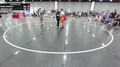 165 lbs Brice Lozinsky, Oklahoma Red vs Brenden Ging, Team Nebraska