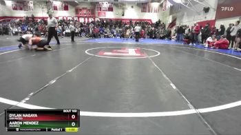 126 lbs Champ. Round 1 - Aaron Mendez, Pacheco vs Dylan Nagaya, San Mateo