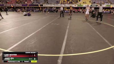 157 lbs Round 1 (16 Team) - Jared Hill, Wyoming vs Luke Nichter, Drexel