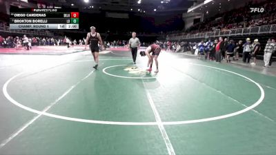 190 lbs Champ. Round 1 - Brokton Borelli, Los Banos vs Diego Cardenas, Delhi