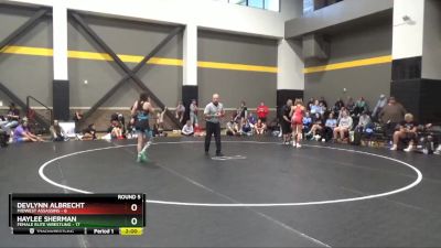 124 lbs Round 5 (16 Team) - Haylee Sherman, Female Elite Wrestling vs Devlynn Albrecht, Midwest Assassins