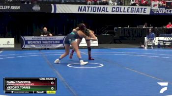 136 lbs Cons. Round 5 - Viktorya Torres, King University vs Diana Dzasezeva, Northern Michigan University