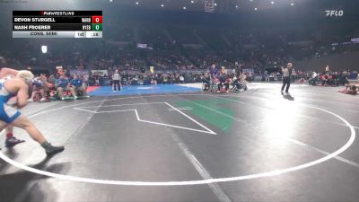 3A Boys 190 lbs Cons. Semi - Nash Froerer, Nyssa Boys vs Devon Sturgell, Warrenton Boys