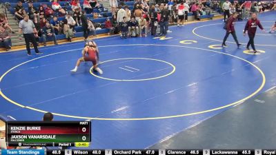 138 lbs Cons. Round 2 - Kenzie Burke, Ithaca vs Jaxson VanArsdale, Falconer