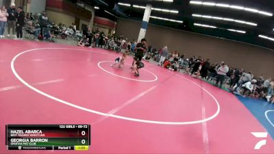 69-72 lbs Round 3 - Georgia Barron, Spartan Mat Club vs Hazel Abarca, Best Trained Wrestling