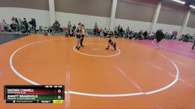 99-103 lbs Round 3 - Emmitt Brandvold, Prosper Talons Wrestling vs Hayden Connell, Spartan Mat Club