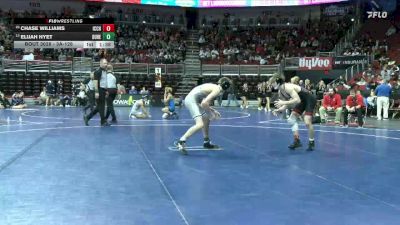 3A-126 lbs Champ. Round 1 - Elijah Hyet, Dubuque Hempstead vs Chase Williams, Iowa City, City High