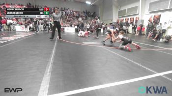 85 lbs Round Of 16 - Henry Hibdon, Barnsdall Youth Wrestling vs LEBRAE JONES, HURRICANE WRESTLING ACADEMY
