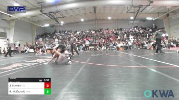 84 lbs Semifinal - Jaxson Fowler, Chandler Takedown Club vs Rex McDonald, Team Tulsa Wrestling Club