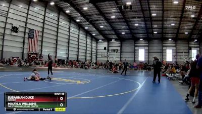 112 lbs Quarterfinal - Susannah Duke, Mayhem vs Mikayla Williams, The Storm Wrestling Center