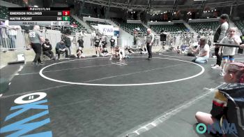 100 lbs Rr Rnd 2 - Emerson Rollings, SE Girls vs Hattie Foust, SW Girls