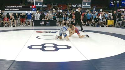 106 lbs Cons. Quarters - Alex Huddleston, Indiana vs Rocco Valvano, Illinois