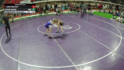 58-63 lbs 5th Place Match - Luke Wolfley vs Cohen Senne, Montana