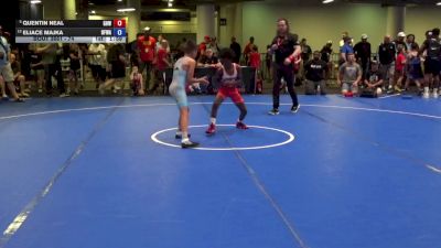 74 lbs Champ. Rd Of 16 - Quentin Neal, Greater Heights Wrestling vs Eliace Majka, Black Fox Wrestling Academy