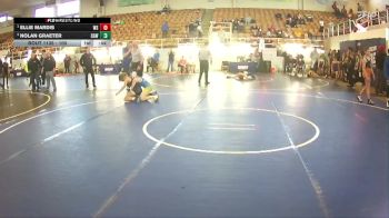 100 lbs 3rd Place Match - Ellie Mardis, Western Brown Youth Wrestling vs Nolan Graeter, Clyde Amatuer Wrestling