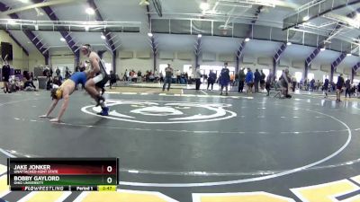 165 lbs Champ. Round 2 - Jake Jonker, Unattached-Kent State vs Bobby Gaylord, Ohio University