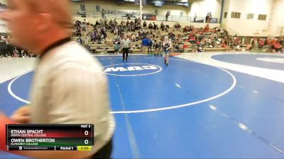 125 lbs Champ. Round 1 - Owen Brotherton, Elmhurst College vs Ethan Spacht, North Central College