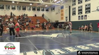 Boys-285 lbs Semifinal - Isaac Cazimovski, Clarke`s Dream Team vs Gavin Mericle, Wilson`s Wildcats