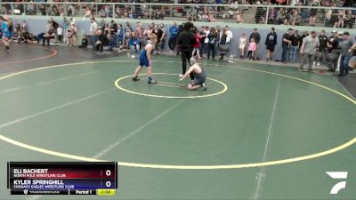 98 lbs Round 2 - Eli Bachert, North Pole Wrestling Club vs Kyler Springhill, Chugach Eagles Wrestling Club