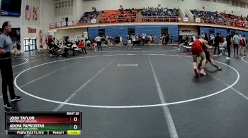 165 lbs Champ. Round 1 - Josh Taylor, Archbishop Spalding vs Adoni Papkostas, Covenant Life School