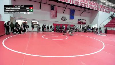 JH 126 lbs Cons. Round 4 - Hayden Wolcott, ELGIN JH vs Ezmeralda Lopez, Lawton JH