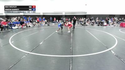 157 lbs Max Wolfley, Tennessee Freestyle vs Simeon Barrett, Virginia Freestyle
