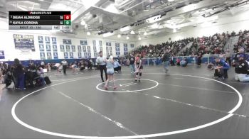 100 lbs Champ. Round 1 - Kayla Corona, Alta Loma vs Dejah Aldridge, Trabuco Hills