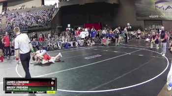 112 lbs Round 2 (6 Team) - James Longbine, Team Texas Red vs Brody Preheim, South Dakota Thunder