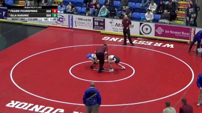 112 lbs Final - Feabie Fourspring, Corry vs Ella Kasunic, Cranberry