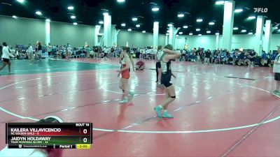 125 lbs Quarters & Wb (16 Team) - Jaidyn Holdaway, Team Montana Silver vs Kailera Villavicencio, NC Golden Girls