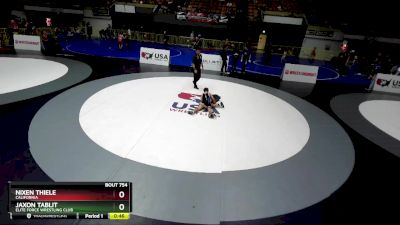 84 lbs Semifinal - Nixen Thiele, California vs Jaxon Tablit, Elite Force Wrestling Club