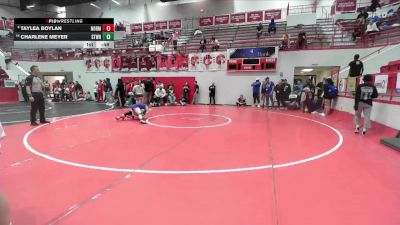 HS 130 lbs Cons. Round 4 - Charlene Meyer, STILLWATER vs Taylea Boylan, NORMAN