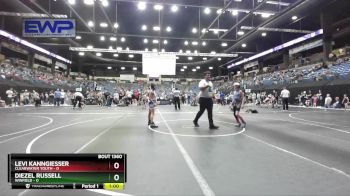 90 lbs Semifinal - Diezel Russell, Winfield vs Levi Kanngiesser, Clearwater Youth