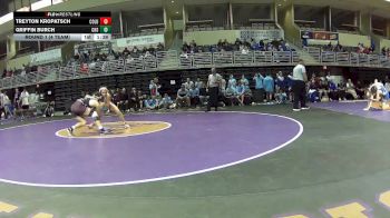 138 lbs Round 1 (4 Team) - Treyton Kropatsch, Columbus vs Griffin Burch, Crismon High School