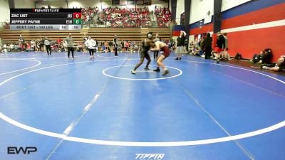 140 lbs Consi Of 8 #2 - Zac List, Jenks vs Jeffery Payne, Edison Eagles Jr. High