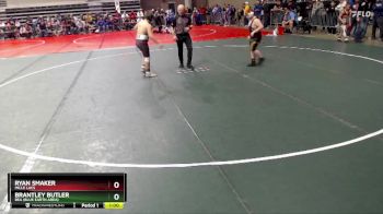 155 lbs Quarterfinal - Brantley Butler, BEA (Blue Earth Area) vs Ryan Smaker, Mille Lacs