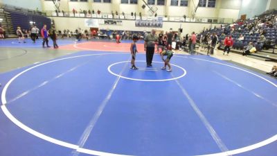 75 lbs Consi Of 4 - Matthew Martinez, Springdale Youth Wrestling Club vs Sebastian Mondragon, Mighty Bluebirds