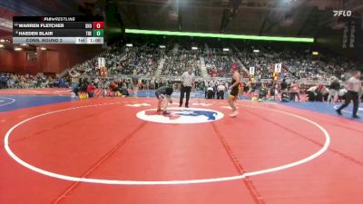 2A-215 lbs Cons. Round 2 - Haeden Blair, Thermopolis vs Warren Fletcher, Shoshoni