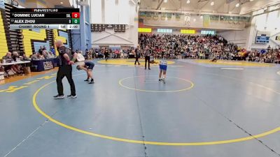 126 lbs Champ. Round 1 - Alex Zhou, Brandywine vs Dominic Lucian, Salesianum