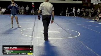 141 lbs Champ. Round 2 - Nate Noda, Westminster vs Pierre Baldwin, Central