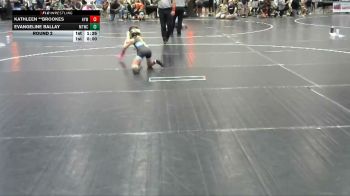 62-70 lbs Round 2 - Evangeline Ballay, McMinn Tribe Wrestling Club vs Kathleen **Brookes, Heritage Youth Wrestling