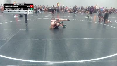 168 lbs Quarterfinal - Brandon Whiteford, Level Up Wrestling Center vs Graden Coburn, Beacon Light Warrior Wrestling