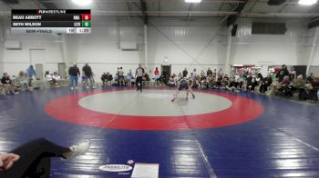 115 lbs Semifinal - Beau Abbott, RWA Black MS vs Seth Wilson, Level Up Wrestling MS