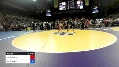 150 lbs Rnd Of 32 - Luke Scholz, NJ vs Matthew Staples, IN