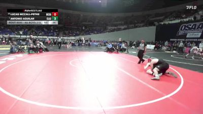 6A Boys 215 lbs Cons. Round 4 - Lucas McCall-Petke, McDaniel Boys vs Antonio Aguilar, Clackamas Boys