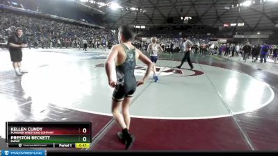 74 lbs 3rd Place Match - Preston Beckett, NWWC vs Kellen Cundy, Punisher Wrestling Company