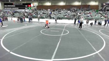 70 lbs Rr Rnd 2 - Aila Richards, The Rock Of Redmond vs McKenzie Andrion, Beaver Dam WC